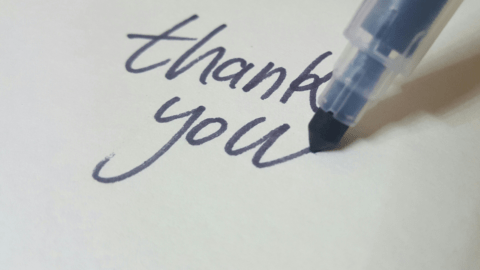 The power of a THANK YOU