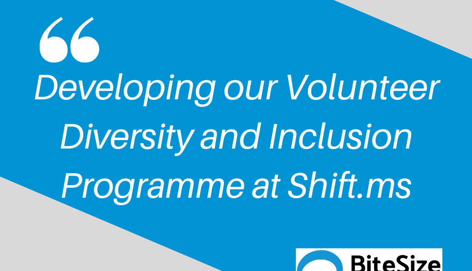 Developing a Volunteer Diversity and Inclusion Programme at Shift.ms